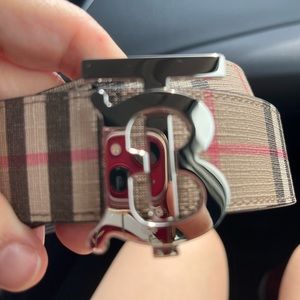 Reversible Monogram Motif Vintage Check Belt